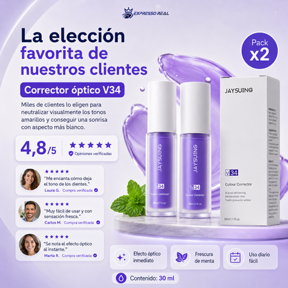 Corrector Dental V34 para Sonrisa Más Blanca